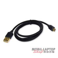 Adatkábel univerzális Micro Dual USB fekete ( kétoldalú csatlakoztathatóság )