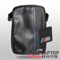 BMW bőr fekete-kék csík karbon táblagép táska (BMTB8CAPNBK)