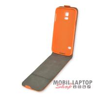 Flippes tok Samsung G900 / I9600 Galaxy S5 narancssárga lefelé nyíló