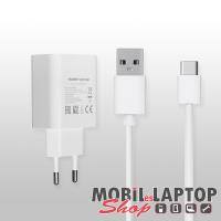 Hálózati töltő Huawei USB Type-C ( 2A or 5A ) fehér ( HW-050450E00 + HL-1289 ) gyorstöltés támogatás