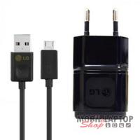 Hálózati töltő LG Micro USB 1800mAh fekete ( MCS-02ED + EAD62377903 )