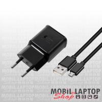Hálózati töltő Samsung Micro USB 2000mAh fekete ( EP-TA200 + EP-DU4EBE ) gyorstöltés támogatás