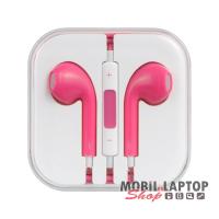 Headset sztereo univerzális rózsaszín MP3 / MP4 3,5mm