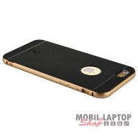 Kemény hátlap Apple iPhone 6 / 6S fekete hátlap arany keret Fusion-pro BASEUS