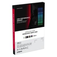 Kingston 128GB/3600MHz DDR-4 (Kit of 4) FURY Renegade RGB (KF436C18RBAK4/128) memória