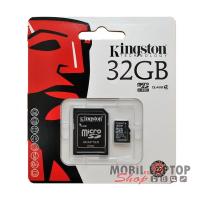 Kingston 32GB SD micro (SDHC Class 10 UHS-I) (SDC10G2/32GB) memóriakártya adapterrel