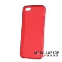 Szilikon tok Apple iPhone 5 / 5S / SE piros