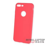 Szilikon tok Apple iPhone 7 Plus / 8 Plus 5,5" ultravékony matt piros