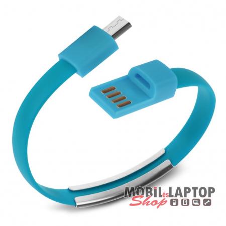 Adatkábel univerzális Micro USB kék csuklópánt