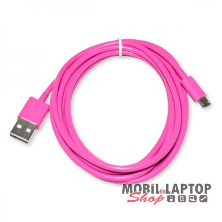 Adatkábel univerzális Micro USB rózsaszín