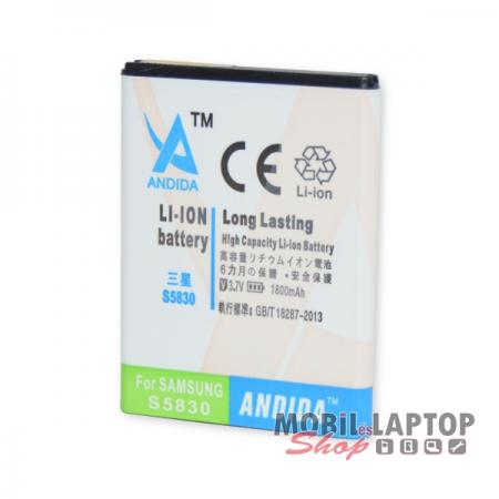 Akkumulátor Samsung S5830i / S6102 / S6310 / S6500 / S7500 / Galaxy Ace 1800mAh