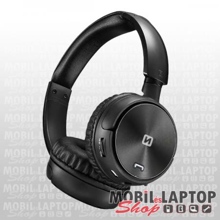 Bluetooth sztereo fejhallgató mikrofonnal, MicroSD, FM Rádió, 3,5mm jack Swissten Trix fekete