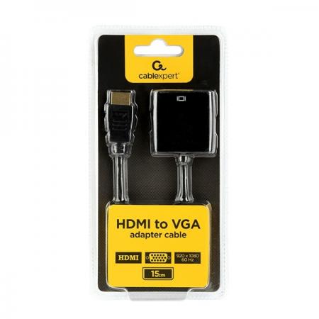 Gembird HDMI v1.4 - VGA adapter fekete