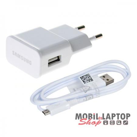 Hálózati töltő Samsung Micro USB 2000mAh fehér ( EP-TA20EWE + ECB-DU4AWE ) gyorstöltés támogatás