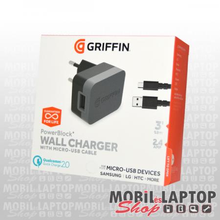 Hálózati töltő univerzális Quick Charge 2.0 Micro USB 3.0 15W gyorstöltés támogatás GRIFFIN