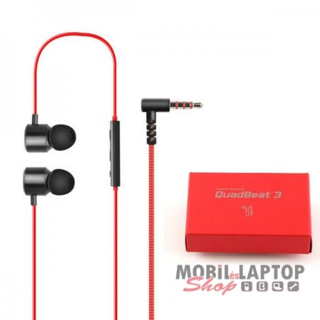 Headset sztereo LG QuadBeat 3 3,5mm piros ( EAB63728201 )
