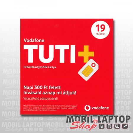 SIM kártya Vodafone TUTI+ csomag 0Ft lebeszélhető