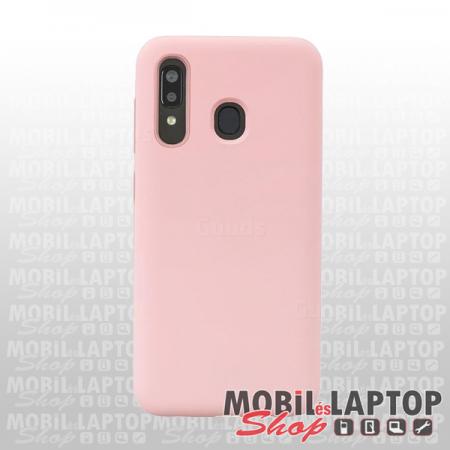 Szilikon tok Samsung A202 Galaxy A20e ultravékony matt rózsaszín