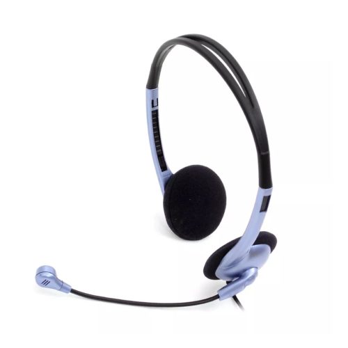 Genius HS-02B jack mikrofonos PC fekete-lila headset