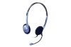 Genius HS-02B jack mikrofonos PC fekete-lila headset