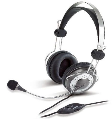 Genius HS-04SU jack mikrofonos PC ezüst headset
