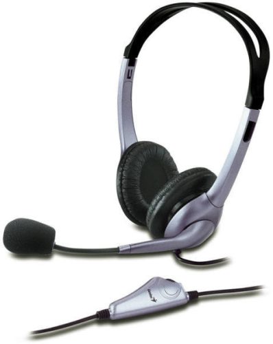 Genius HS-04S jack mikrofonos PC fekete headset