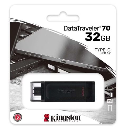 Kingston 32GB USB3.2 C DataTraveler 70 (DT70/32GB) Flash Drive