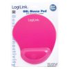 LogiLink ID0027P zselés csuklótámaszos pink egérpad