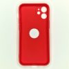 Szilikon tok Apple iPhone 12 Mini ( 5,4" ) ultravékony matt piros