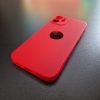 Szilikon tok Apple iPhone 12 Mini ( 5,4" ) ultravékony matt piros