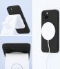 Szilikon tok Apple iPhone 14 ( 6,1" ) MagSafe támogatással fekete