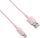 Adatkábel Apple iPhone 5 / 6 / 6S / SE / 7 és iPad Air / Mini lightning rózsaszín