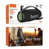 hoco. HA4 Surge hordozható Bluetooth hangszóró FM rádióval, karpánttal, USB, AUX, 2x20W, fekete