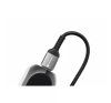 Adatkábel Apple USB Type-C / 8pin lightning 2m szövethálós fekete FORCELL F-ENERGY C259
