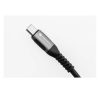 Adatkábel Apple USB Type-C / 8pin lightning 2m szövethálós fekete FORCELL F-ENERGY C259