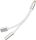 Adapter Apple lighting 8-pin és 3,5mm Jack (anya) / Apple lightning 8-pin (apa) átalakító adapter