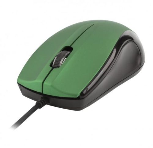 Astrum MU110 fekete - zöld USB optikai egér