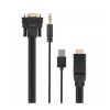 Astrum DA460 HDMI apa - VGA apa / 3,5MM jack audio / Micro USB all in one audio - video adapter