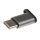 Univerzális Micro USB / USB Type-C átalakító adapter ezüst