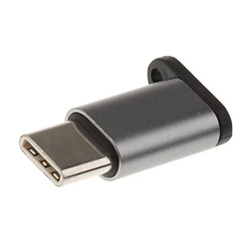 Univerzális Micro USB / USB Type-C átalakító adapter ezüst
