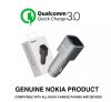 Autós töltő Nokia DC-801 2xUSB Qualcomm Quick Charge 3.0 adapter