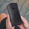 Univerzális tok kihúzható Samsung N950 / N960 Galaxy Note 8 / Note 9 méret fekete