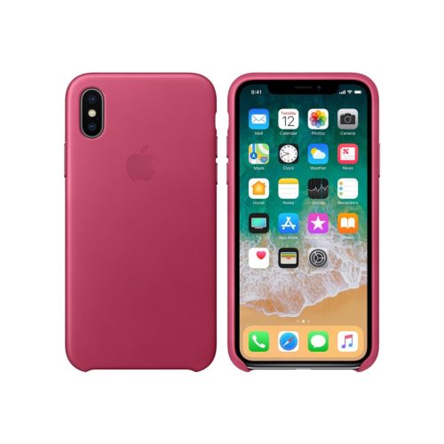 Bőrtok Apple iPhone X. / XS ( 5,8" ) rózsaszín MQTJ2ZM/A