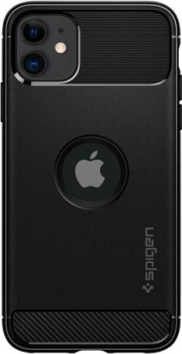 Kemény hátlap Apple iPhone 11 Pro Max ( 6,5" ) Rugged Armor Spigen SGP matt fekete ütésálló