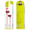Headset sztereo univerzális USAMS EP-38 3,5mm jack piros