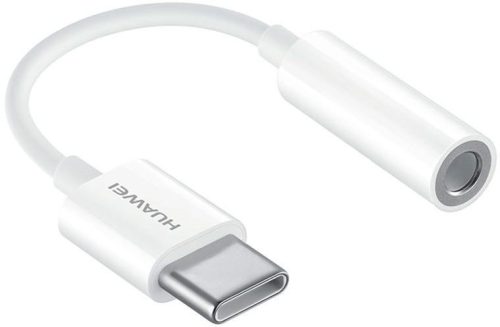 Huawei CM20 univerzális USB Type-C / Jack 3,5mm (anya) átalakító adapter fehér