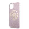 Szilikon tok Apple iPhone 11 ( 6,1" ) csillámos rózsaszín GUESS GUHCN61PCUGLPI