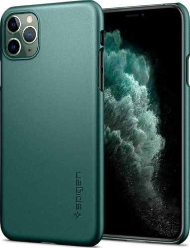 Kemény hátlap Apple iPhone 11 Pro Max ( 6,5" ) Thin Fit Spigen SGP zöld