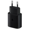 Hálózati töltő Samsung USB Type-C 25W fekete ( EP-TA800EBE / TA800NBEGWW ) gyorstöltés
