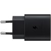 Hálózati töltő Samsung USB Type-C 25W fekete ( EP-TA800EBE / TA800NBEGWW ) gyorstöltés